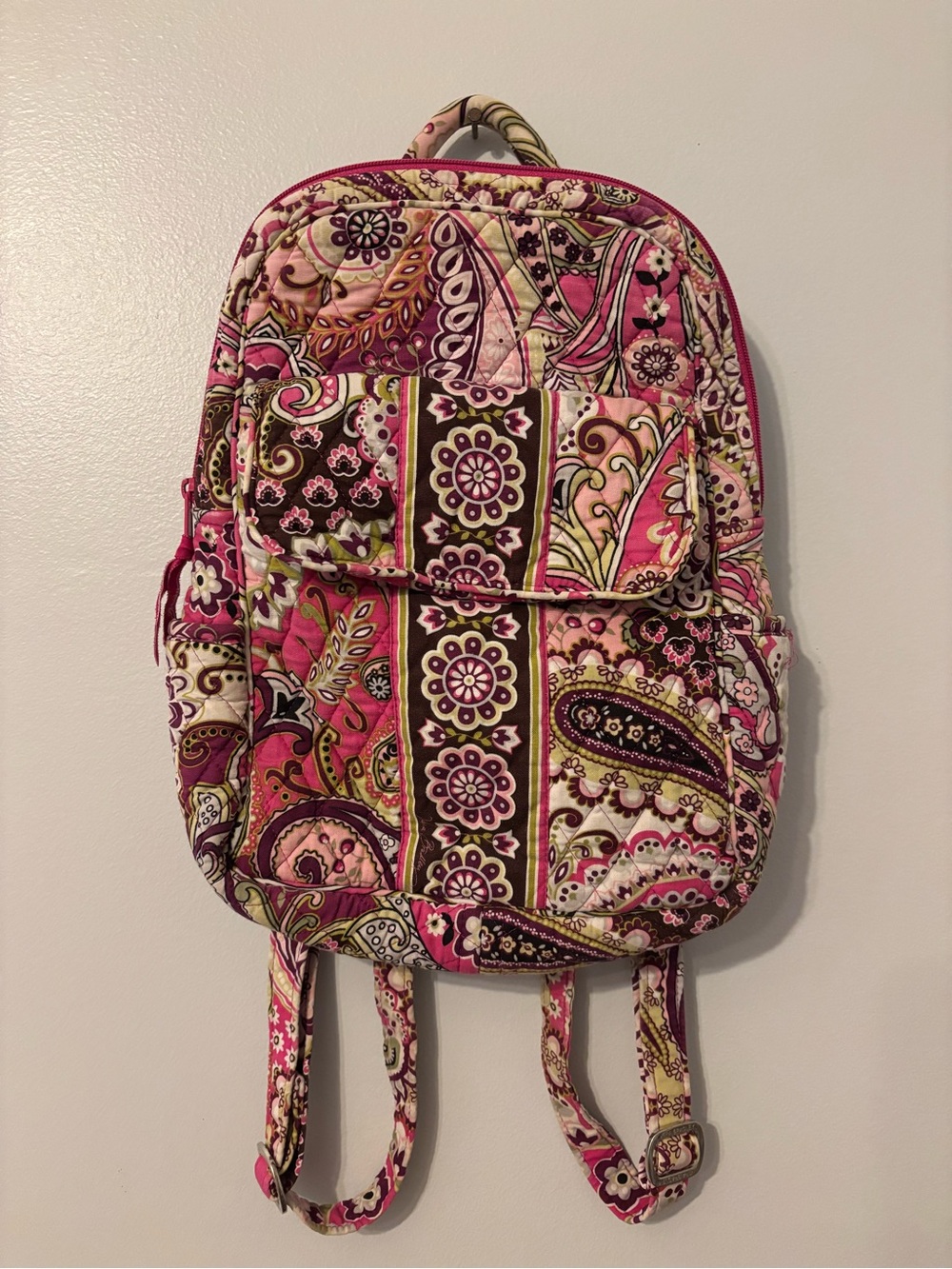 Vera Bradley small back pack print “Very Berry Paisley”